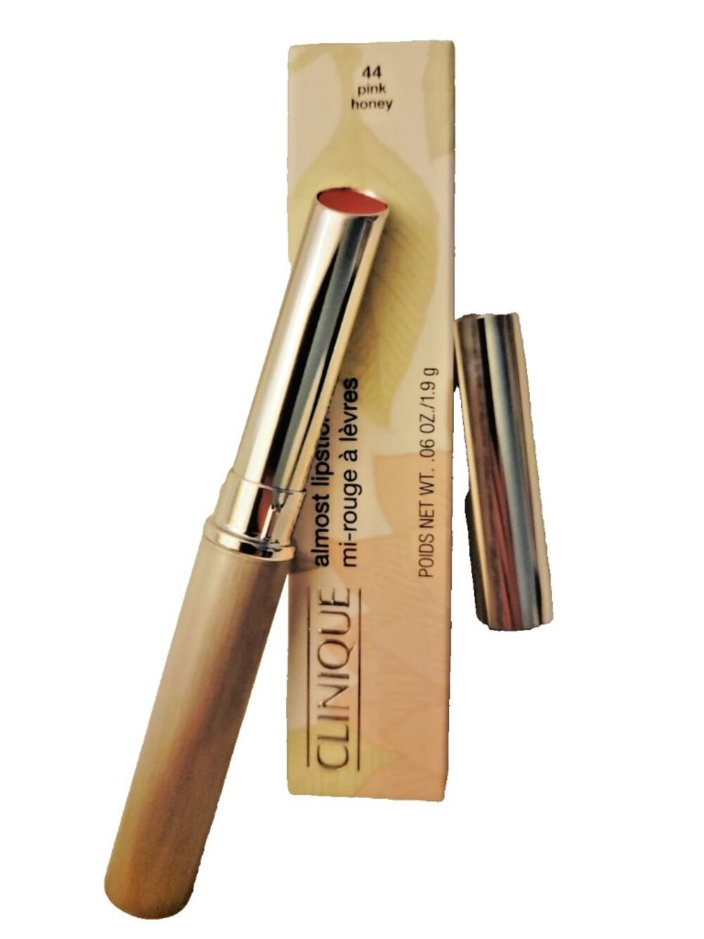 Clinique Pink Honey Almost Lipstick New in Box! Full Size! .06 oz
